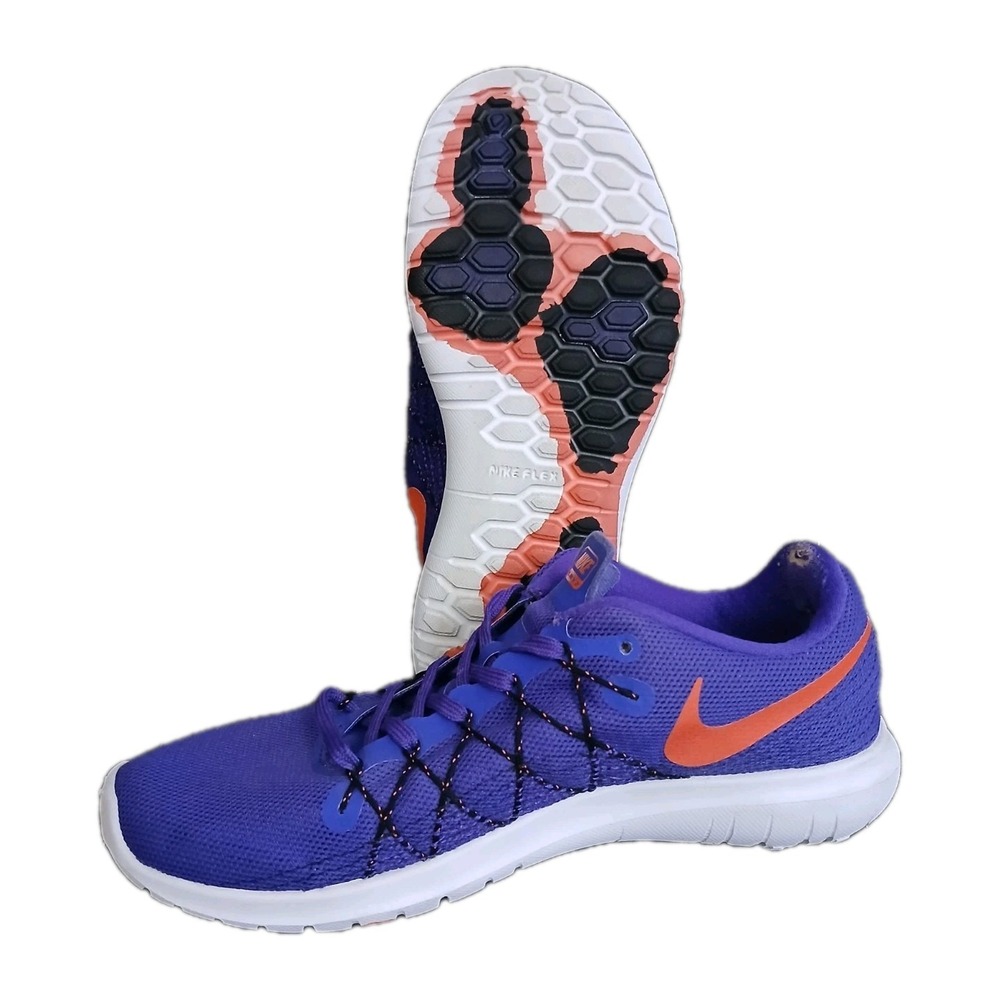 Nike Flex Fury 2 Running Shoes Women's Size 6.5 Purple Pink Sneakers Shoes #1011